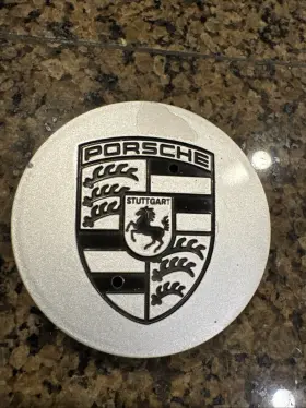 998.361.303.00 Porsche Vintage Oem 1980s 911 944 928 Wheel Center Cap Silver 3 Inch Diameter