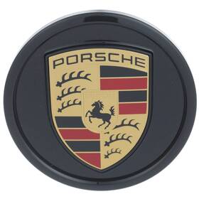Porsche 9j1-601-151-a-c9x Genuine Taycan 2020-2023 Wheel Center Cap Jet Black