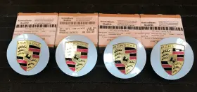 9p1-601-149-a-m7z Porsche Silver Wheel Hub Cap Set 4 - -for 911 Cayman And More