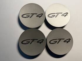 Porsche Pa6-m20-gf10-085 Oem Gt4 Concave Center Caps Set Of 4
