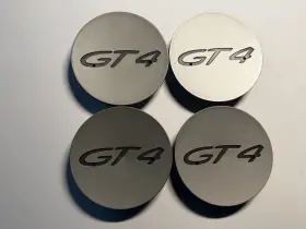 Pa6-m20-gf10-085 Porsche Oem Gt4 Concave Center Caps Set Of 4