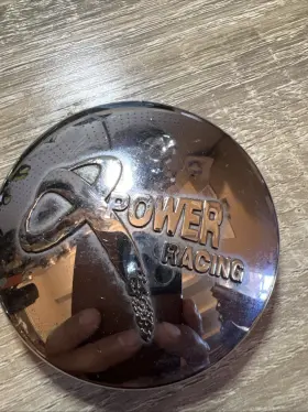 C-063-3 Power Racing Wheels Chrome Custom Wheel Center Cap # 1 C-063-3 Power Racing Wheels Chrome Custom Wheel Center Cap # 1
