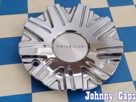 Cap5508 Prive Lux Wheels # . Custom Chrome Wheel Center Cap 42 Qty. 1