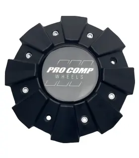 Lg0912-88 Pro Comp 6033cap1 Matte Flat Black Wheel Center Cap Resin Logo