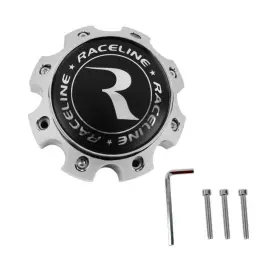 Cpr982-8-b Raceline Cpr9828b 982 Raptor Cap Chrome With Black Logo New
