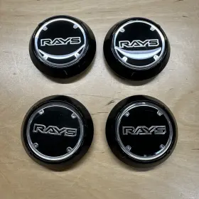 No-63 Rays Gram Lights Gl Center Cap Black/chrome 57d 57dr 57cr Maximium Optimise 4