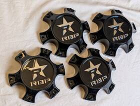 Rbp 125-6 C-10199b 4 Wheels Gloss Black Wheel Center Cap Caps 125-6/120