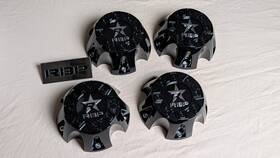Rbp 31p416b-eb 4 Wheels Gloss Black Wheel Center Cap Caps # C-cal-5h-bk Four