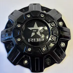 C1008-01r-gb Rbp Wheels Gloss Black Custom Wheel Center Cover Cap # C1008 01r Gb 1