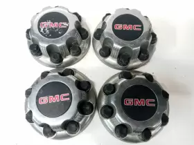 9597163 Replacment 4 Pcs Gmc Express Van 2500 3500 Chrome Center Hub Caps 8 Lugs