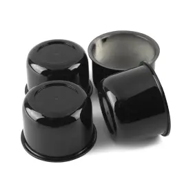 20274027hbx4-rh Rheedal 4pcs 3.25 Inch Trailer Wheel Center Caps Push Thru Black Hub Covers For Truck Rv