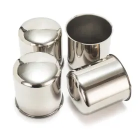 20274330chx4-rh Rheedal 4pcs 3.27 Inch Stainless Trailer Wheel Center Caps Chrome Hub Cover For Truck Suv