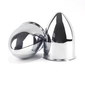 Rheedal 20274335chx2-rh 2pcs 3.15 Inch Trailer Wheel Center Cap 4.5 Hub Cover Chrome Silver Truck Suv Rv