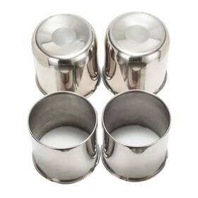 Rheedal 74359ch 74358ch X2-rh 4pcs 4.9 Inch Stainless Trailer Wheel Center Caps Push-through For Truck Suv Rv