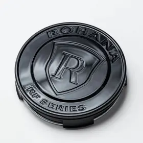 Rohcaprfmetalflatglossblack4 Rohana Rf Center Cap Metal Flat Gloss Black - 1