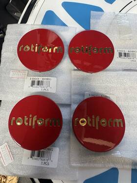 Rotiform 1003-40rg Red And Gold Center Caps