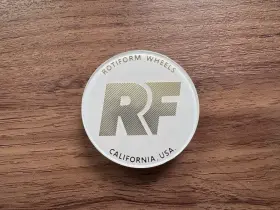 32170wg Rotiform White/gold Center Cap Logos For Hex And Spline. Brand New