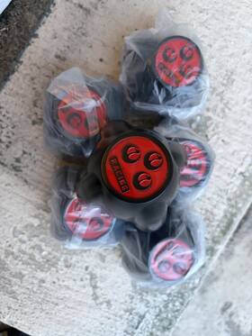 Rs Watanabe 70-h50 Cannonball Wheel Center Cap Black 70mm 70 Shell Shaped Set Of 6 New