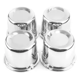 20274220ch Rtrhinotuning 4pcs 3.35 Inch Push Through Center Caps 85mm Hub Bore Chrome Truck Trailer
