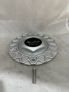Ruff Racing C129601cap Metallic Silver Wheel Center Cap With Screw