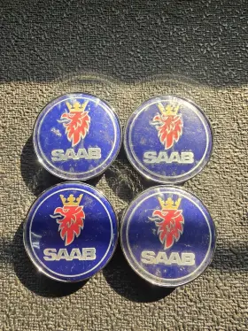 09596874 Saab 9596874 Center Cap 4-pc Set Wheel Fits Most 2001-2009 Models