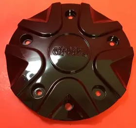 C5125-1 Shooz One Goth Wheels Center Cap Gloss Black 7 Inch Custom /8412