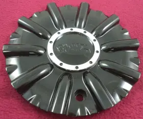 C977-1 Shooz Wheels Gloss Black Custom Wheel Center Cap # 1