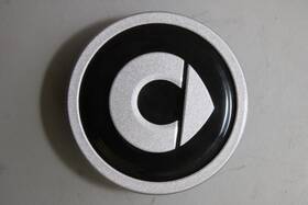 Smart 85464 2014-2026 Fortwo Silver And Black Oem Wheel Center Cap A4534000200 #85464