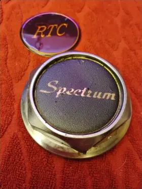 6665-2 Spectrum 1 Chrome Gold Letters Custom Wheel Center Cap #6665-2 Made In Korea 6665-2 Spectrum 1 Chrome Gold Letters Custom Wheel Center Cap #6665-2 Made In Korea