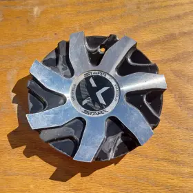 C-780al Starr Custom Wheel Center Cap Black And Silver Part # 02