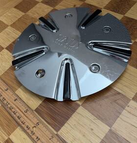 Status Wheels C597701cap-3222 1 Wheel - Chrome And Black Center Cap