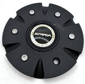 Strada 61702295f-4 S12 Black Wheel Center Cap