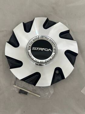 Strada C-876b-1 Wheels C-stra-2 Black And Machined Wheel Center Cap With Screw