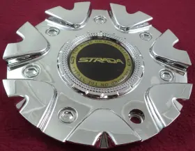 Cs419-b1p Strada Wheels Chrome Custom Wheel Center Cap # / Sj912-09 1