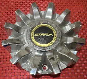 Cs420-c6p Strada Corona Chrome Bolt On 7 Inch Dia Wheel Center Cap Pn