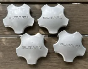 28811fa200 Subaru Set Of 4 Wheel Center Cap Oem Subie Silver Used Some Wear 3 Inch