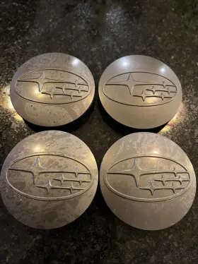 28821sao30 Subaru Set Of 4 Legacy Forester Tribeca Outback Impreza Center Cap 60mm