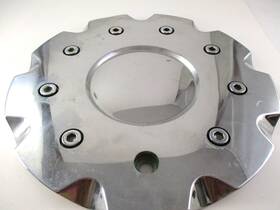 Symbolic #90072410f-1 8 1/4 Inch Chrome Custom Wheel Center Cap For 1