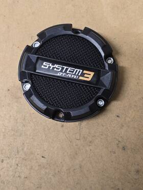 System 3 C951-3 Off-road Matte Flat Black Wheel Center Cap Part #