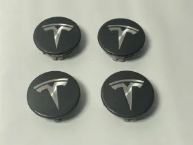 6005879-00 Tesla 600587900 4pc Wheel Center Hub Caps For 3 S X Gunmetal Gray 2012-2022