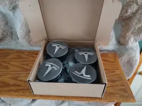 Jy014 Tesla Wheel Caps Gray/silver Part Jy014 Tesla Wheel Caps Gray/silver Part