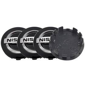 Thcbme Wchc-13 4pcs 54mm Wheel Center Caps For Nissan Car Abs Rim Hub Cover Black