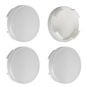 Tms00097-3 The Mechanic Shop 4-pack 55mm Wheel Center Caps Ford Edge Escape Focus Fusion Silver Hub