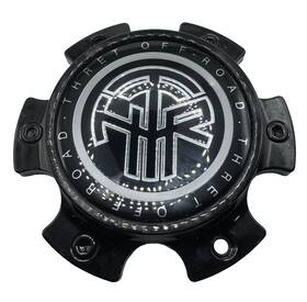 Thret Off-road Wheels C10701b04 Off-road Gloss Black Wheel Center Cap # / C109305mb05-2-4