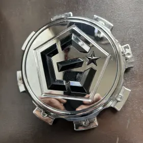 Cap-544c-8-tis Tis / Chrome Bolt-on Center Cap With Screws
