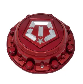 Cap-544rtm-6-tis Tis / Red Bolt-on Center Cap