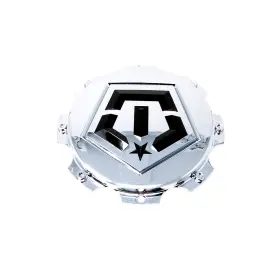 Cap-tdf2-c19 Tis / Chrome Bolt On Front Center Cap