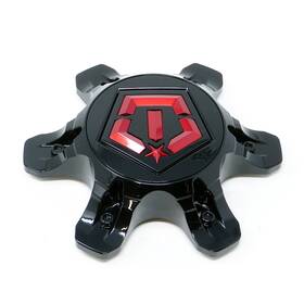 Tis Cap-tis-6h-br21 / Gloss Black Snap In Center Cap