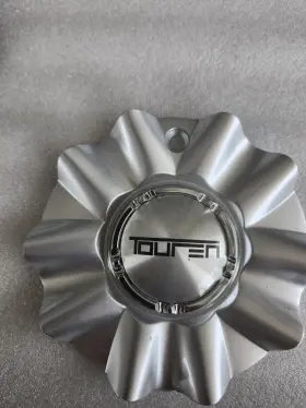C10220-2 Touren Wheels C103222b Rim Center Hub Cap Silver Met 3222 Tr22
