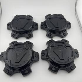 Toyota 0012-a2254-21 Set Of 4 Tacoma Tss Black Center Caps Wheel Hub Covers 00012-a2254-21